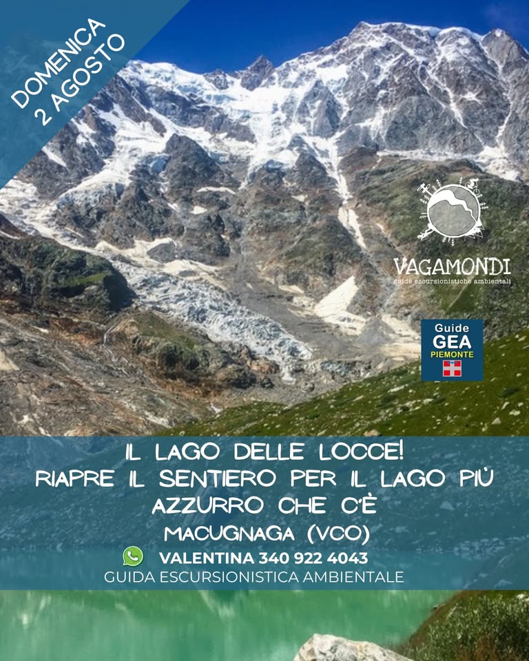 Evento Il Lago delle Locce! Riapre il sentiero per il lago più azzurro che cè! Macugnaga (VCO) Locandina Il Lago delle Locce! Riapre il sentiero per il lago più azzurro che cè! Macugnaga (VCO) - domenica 2 agosto ore 09:00 - 17:30