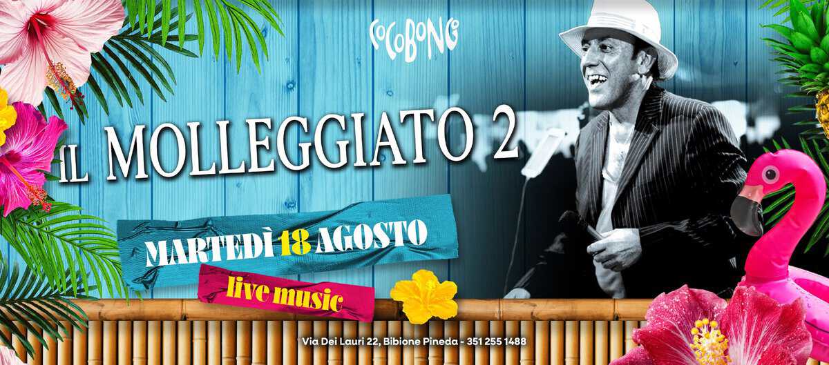 Evento Il Molleggiato 2 Live Martedì 18 Agosto Locandina Il Molleggiato 2 Live Martedì 18 Agosto - martedì 18 agosto ore 21:00 - 23:00