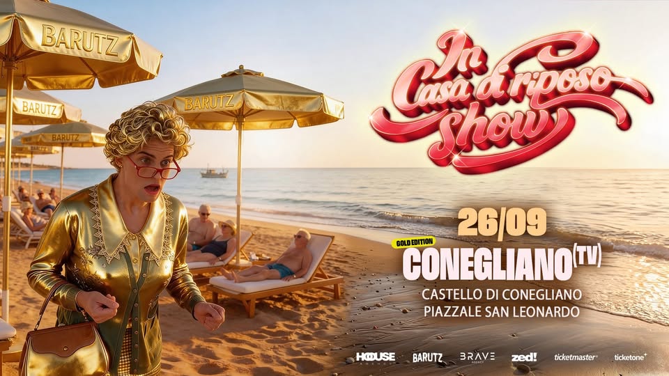 Evento IN CASA DI RIPOSO SHOW by Barutz Fra Conegliano (TV) – Castello di Conegliano Locandina IN CASA DI RIPOSO SHOW by Barutz Fra Conegliano (TV) – Castello di Conegliano - sabato 26 settembre ore 21:00 - 23:00