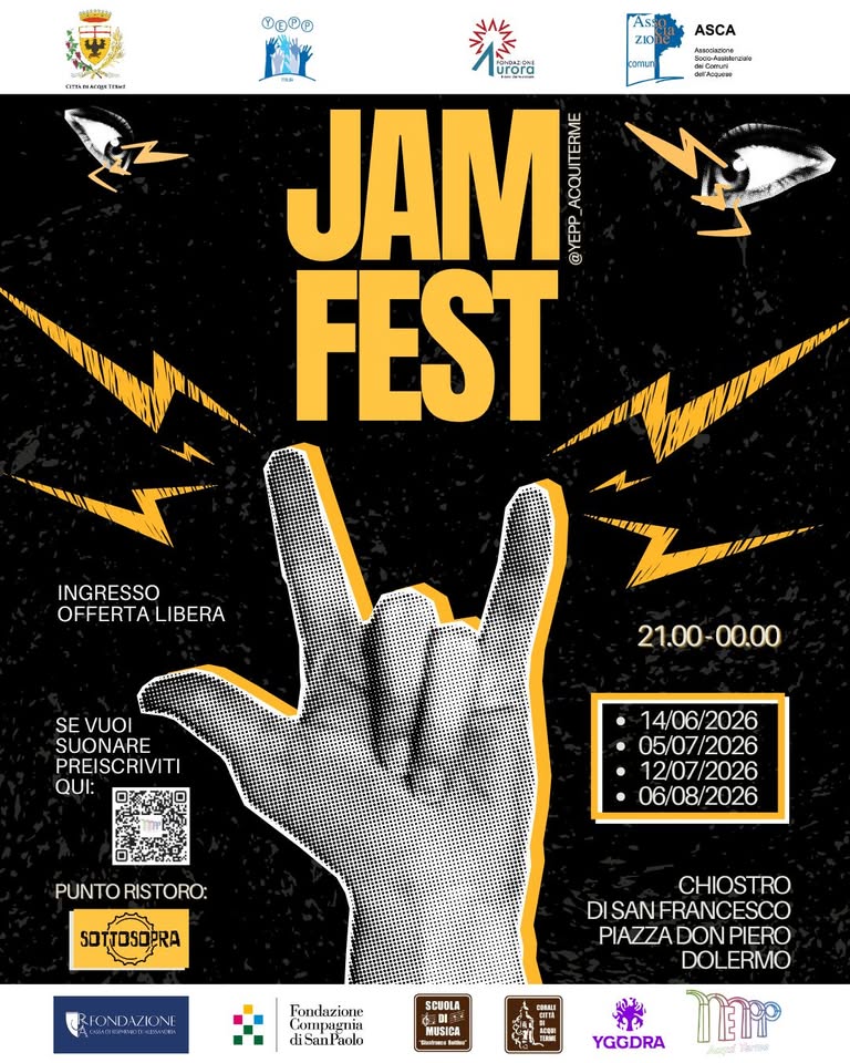 Evento Jam Fest Locandina Jam Fest - giovedì 6 agosto ore 21:00 - 23:00