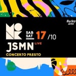 Immagine evento JSMN – Live al Monk – Roma a Roma (RM) Potrebbe essere un contenuto grafico raffigurante il seguente testo "六ご Barley Arts အ SAB SAP17/10 17 /10 SAT JSMN LIVE CONCERTO PRESTO sele?"