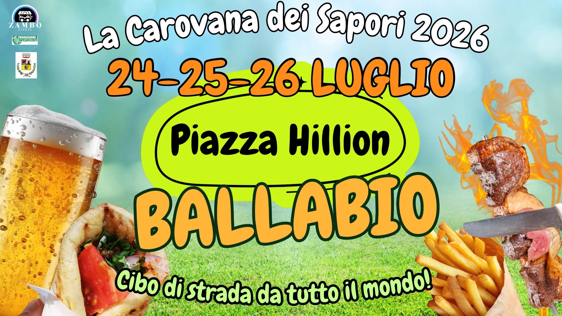 Evento La carovana dei Sapori Ballabio Locandina La carovana dei Sapori Ballabio - da venerdì 24 luglio - domenica 26 luglio 2026 ore 10:00 ore 22:00