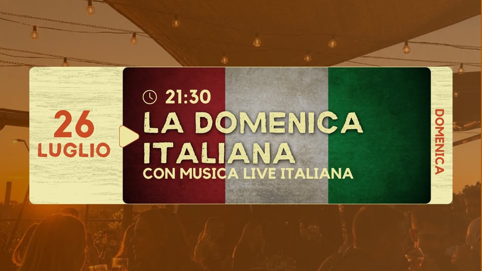 Evento La Domenica Italiana – Tribute Band Locandina La Domenica Italiana – Tribute Band - domenica 26 luglio ore 21:30 - 23:30