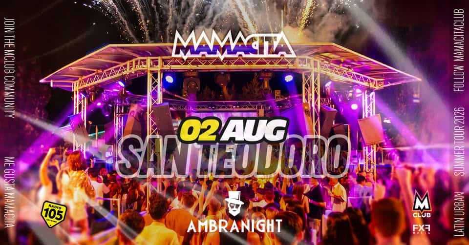 Evento Mamacita Ogni Domenica – Ambra Night – San Teodoro Locandina Mamacita Ogni Domenica – Ambra Night – San Teodoro - domenica 2 agosto ore 23:30 - 04:30