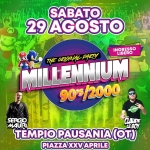 Immagine evento Millennium 90/2000 – Piazza XXV Aprile – Tempio Pausania (SS) a Tempio Pausania Millennium 90/2000 - Piazza XXV Aprile - Tempio Pausania (SS) a Tempio Pausania il 29 agosto 2026