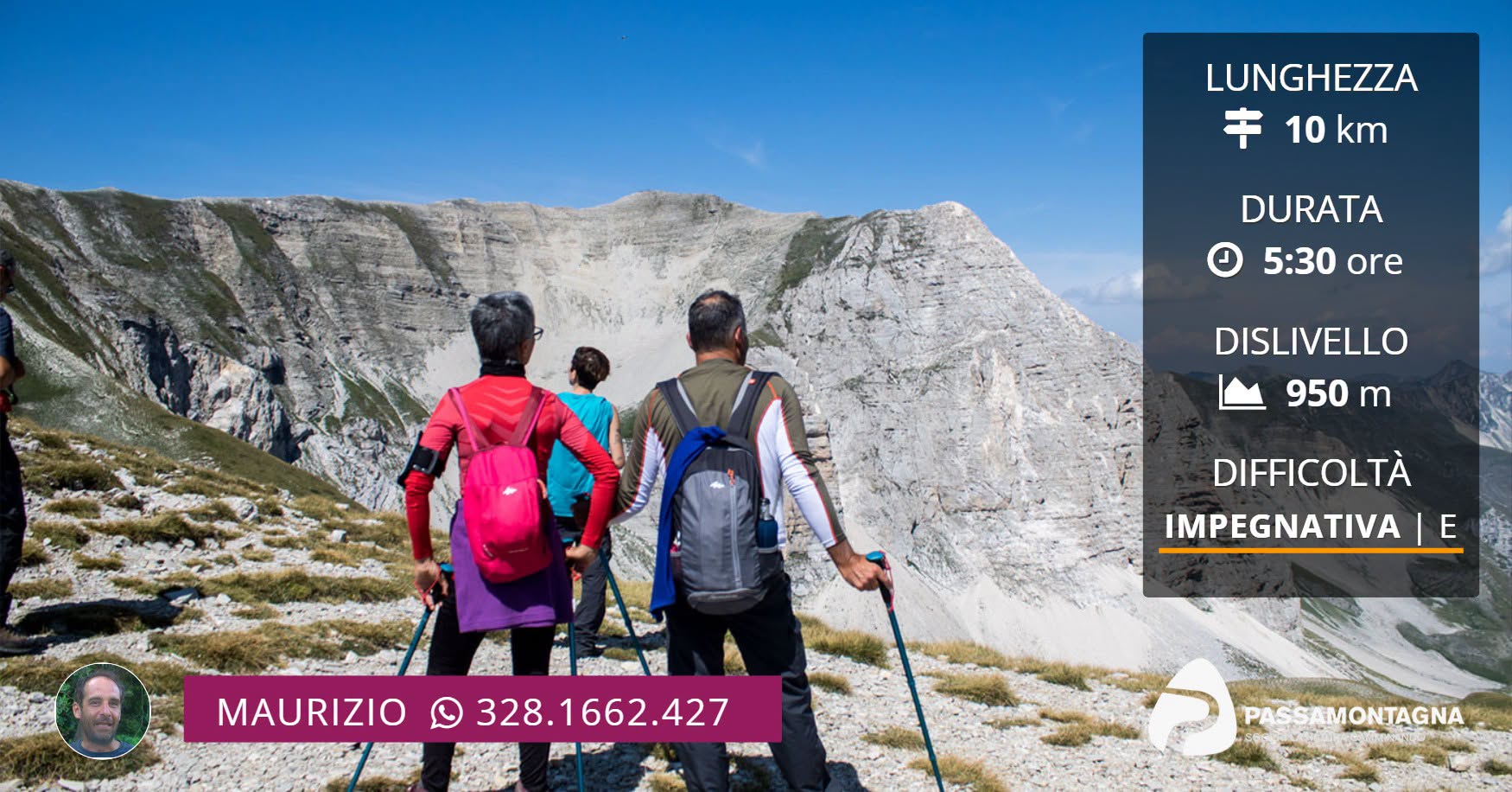 Evento Monte Vettore la cima dei Sibillini Locandina Monte Vettore la cima dei Sibillini - domenica 2 agosto ore 09:15 - 16:00