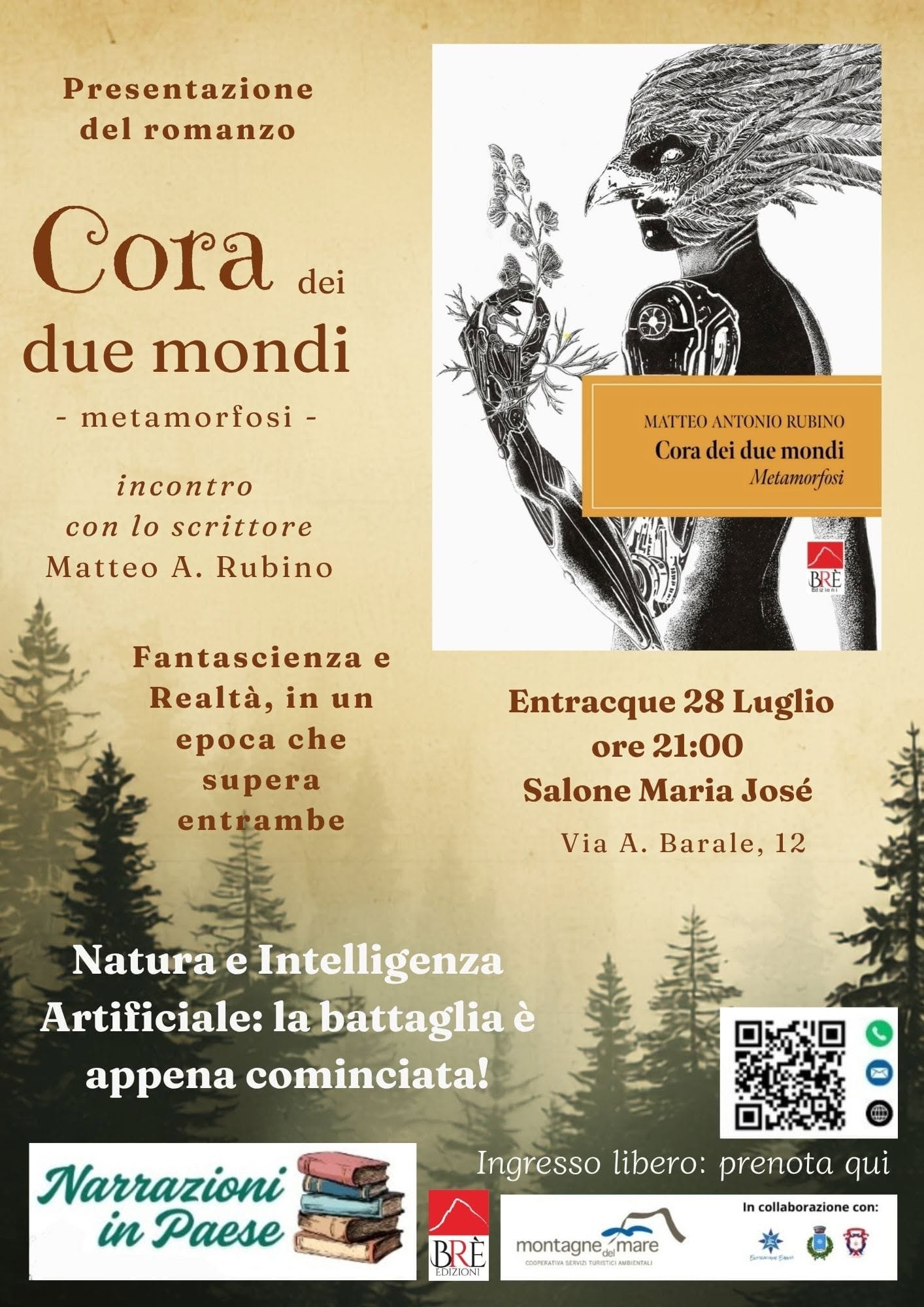 Evento Narrazioni in Paese Locandina Narrazioni in Paese - martedì 28 luglio ore 21:00 - 23:00