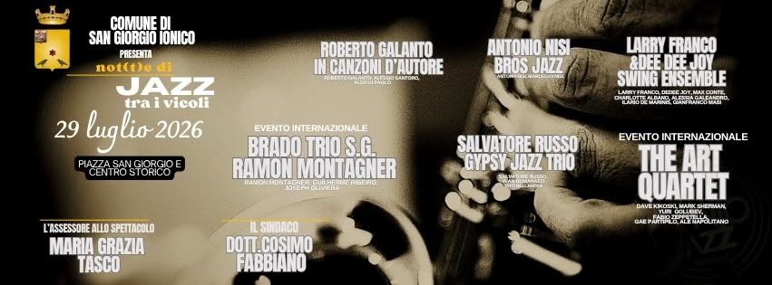 Evento not(t)e di JAzz tra i Vicoli Locandina not(t)e di JAzz tra i Vicoli - mercoledì 29 luglio ore 21:00 - 23:00