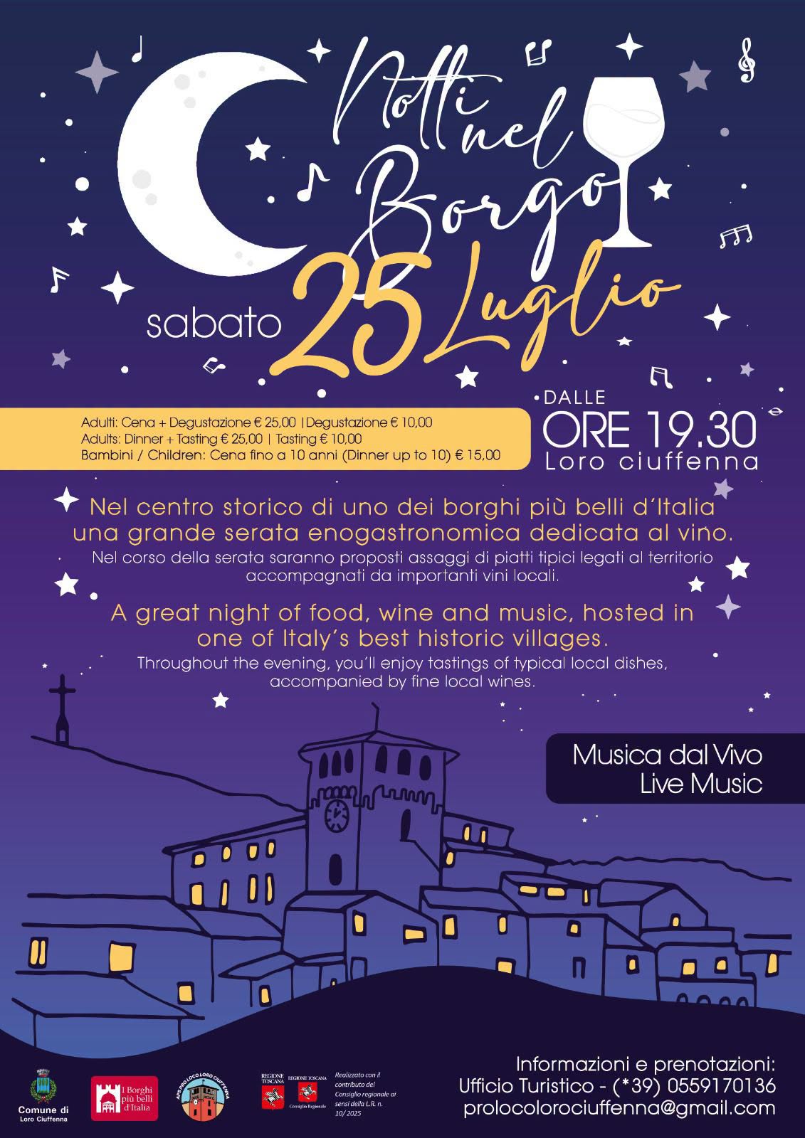 Evento Notti Nel Borgo Locandina Notti Nel Borgo - sabato 25 luglio ore 19:30 - 21:30