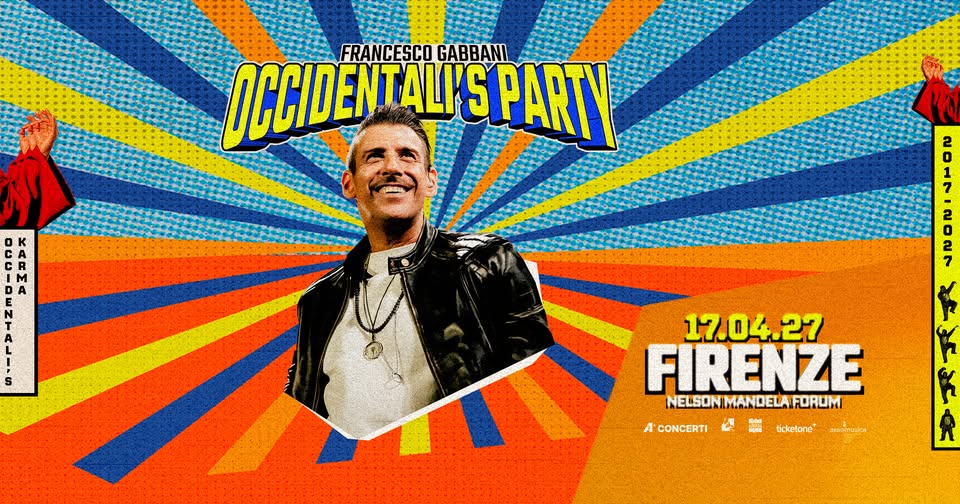 Evento Occidentali’s Party – Firenze Locandina Occidentali’s Party – Firenze - sabato 17 aprile ore 21:00 - 23:00