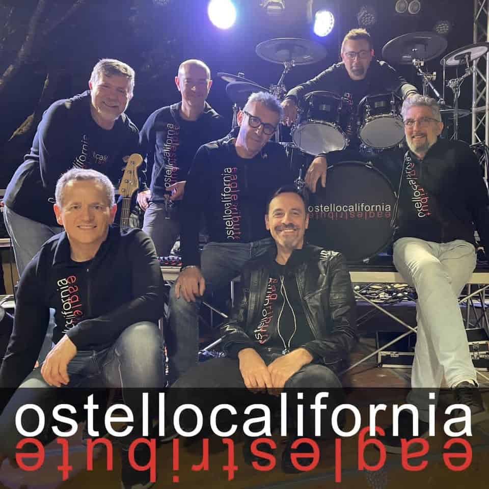 Evento Ostello California – tributo agli Eagles Locandina Ostello California – tributo agli Eagles - sabato 8 agosto ore 21:00 - 23:00