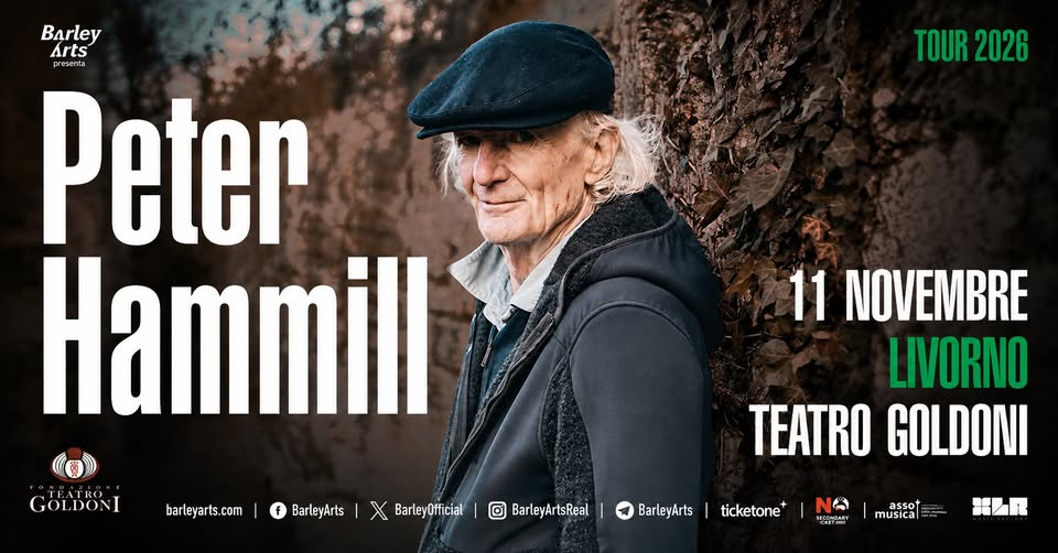 Evento Peter Hammill – Teatro Goldoni Locandina Peter Hammill – Teatro Goldoni - mercoledì 11 novembre ore 21:00 - 23:00