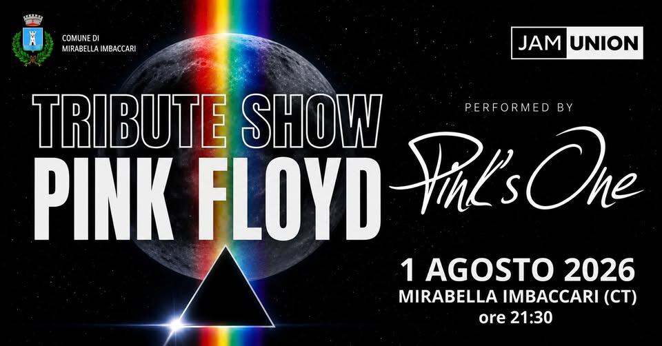Evento Pink’s One – Pink Floyd tribute show – Mirabella Imbaccari (CT) Locandina Pink’s One – Pink Floyd tribute show – Mirabella Imbaccari (CT) - sabato 1 agosto ore 21:30 - 23:30