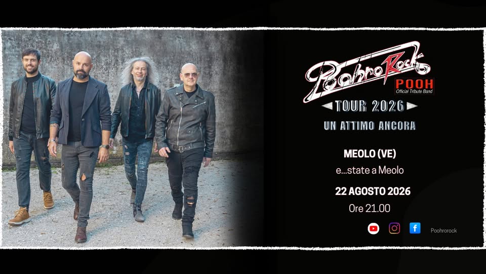 Evento Poohrorock in concerto a Meolo (VE) Locandina Poohrorock in concerto a Meolo (VE) - sabato 22 agosto ore 21:00 - 23:00