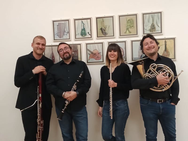 Evento Quartetto Selve Sonore – Notturni alle Conserve Locandina Quartetto Selve Sonore – Notturni alle Conserve - martedì 28 luglio ore 21:00 - 23:00