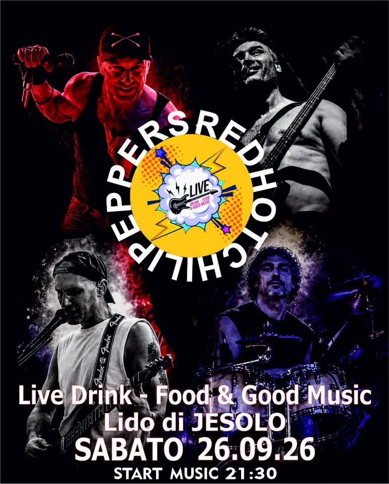 Evento Red on Top live – Live Drink – Food & Good Music JESOLO Locandina Red on Top live – Live Drink – Food & Good Music JESOLO - sabato 17 ottobre ore 21:30 - 23:30