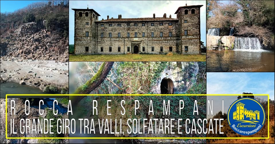 Evento Rocca Respampani il Grande Giro tra Valli, Solfatare e Cascate Locandina Rocca Respampani il Grande Giro tra Valli, Solfatare e Cascate - domenica 6 settembre ore 09:00 - 11:00