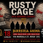 Immagine evento Rusty Cage – 90s Grunge tribute @ANIMA (Cena Live) a Quinto Vicentino (VI) Rusty Cage - 90s Grunge tribute @ANIMA (Cena Live) a Quinto Vicentino (VI) il 18 luglio 2026