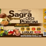Immagine evento Sagra delle Cortecce con Ceci e Porcini. Montecorvino Rovella (SA) a Montecorvino Rovella (SA) Sagra delle Cortecce con Ceci e Porcini. Montecorvino Rovella (SA) a Montecorvino Rovella (SA) il 17 luglio - 20 luglio 2026