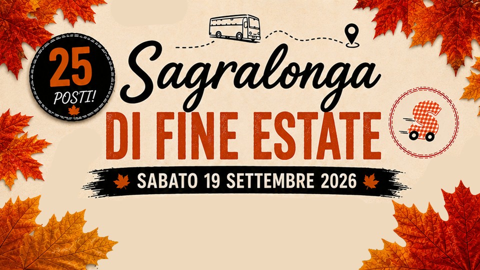 Evento Sagralonga di Fine Estate Locandina Sagralonga di Fine Estate - sabato 19 settembre ore 08:00 - 10:00