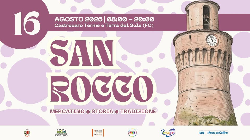 Evento SAN ROCCO Mercatino – Storia – Tradizione Locandina SAN ROCCO Mercatino – Storia – Tradizione - domenica 16 agosto ore 08:00 - 20:00