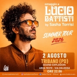 Immagine evento Sasha Torrisi – SoundExplosion Tribano (PD) – Omaggio a Lucio Battisti a Tribano (PD) Sasha Torrisi - SoundExplosion Tribano (PD) - Omaggio a Lucio Battisti a Tribano (PD) il 2 agosto 2026