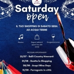 Immagine evento Saturday Open – Shopping di Sabato Sera a Acqui Terme (AL) Saturday Open - Shopping di Sabato Sera a Acqui Terme (AL) il 25 luglio luglio - 15 agosto 2026