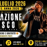 Immagine evento Sensazione Vasco Tributo A Vasco Rossi Festa Di S. Anna 2026 a Nerviano (MI) Sensazione Vasco Tributo A Vasco Rossi Festa Di S. Anna 2026 a Nerviano (MI) il 25 luglio 2026
