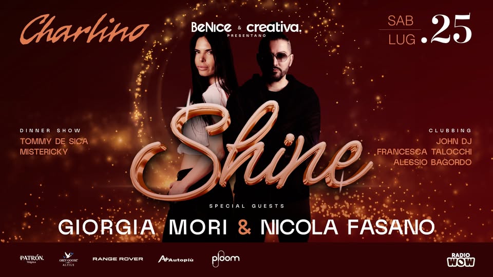 Evento Shine Locandina Shine - sabato 25 luglio ore 21:00 - 23:00
