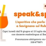 Immagine evento Speak&Spritz – Aperitivi in inglese a Savignano sul Rubicone (FC) Speak&Spritz - Aperitivi in inglese a Savignano sul Rubicone (FC) il 6 luglio 2026
