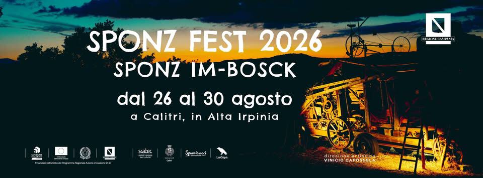Evento Sponz Fest 2026 – Sponz Im – Bosck Locandina Sponz Fest 2026 – Sponz Im – Bosck - da mercoledì 26 agosto - sabato 29 agosto 2026 ore 18:00 ore 00:00