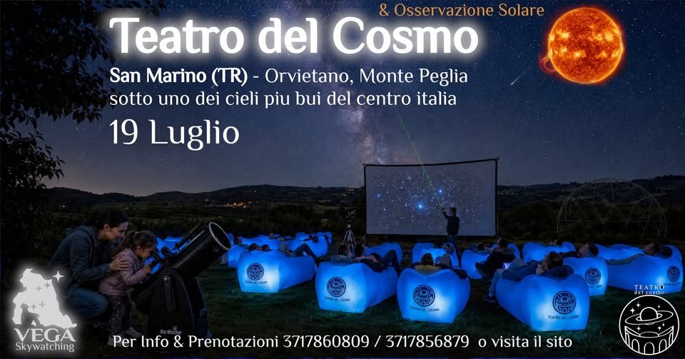 Evento Teatro del Cosmo a Fulignano (San Venanzo, TR) Locandina Teatro del Cosmo a Fulignano (San Venanzo, TR) - domenica 19 luglio ore 21:45 - 23:45