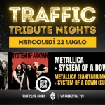 Immagine evento Traffic Tribute Night METALLICA (Sanitarium) SYSTEM OF A DOWN (Sugar Free) @Traffic Roma a Roma (RM) Traffic Tribute Night METALLICA (Sanitarium) SYSTEM OF A DOWN (Sugar Free) @Traffic Roma a Roma (RM) il 22 luglio 2026