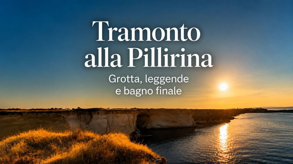 Evento Tramonto alla Pillirina trekking tra mare, natura e leggende del Plemmirio Locandina Tramonto alla Pillirina trekking tra mare, natura e leggende del Plemmirio - domenica 12 luglio ore 17:30 - 21:00