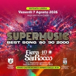 Immagine evento Ven 8 Agosto SUPERMUSIC Best Song ’80 ’90 2000 – Fiera di San Rocco 2026 (San Martino di Venezze RO) a San Martino di Venezze (RO) Ven 8 Agosto SUPERMUSIC Best Song '80 '90 2000 - Fiera di San Rocco 2026 (San Martino di Venezze RO) a San Martino di Venezze (RO) il 7 agosto 2026