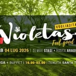 Immagine evento VIOLETAS Tdj Max Stasi Rosita Aragione a Parma (PR) VIOLETAS Tdj Max Stasi Rosita Aragione a Parma (PR) il 4 luglio 2026