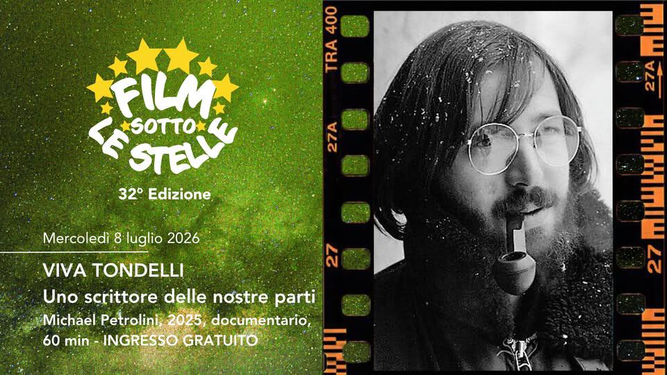 Evento Viva Tondelli – Film sotto le stelle 2026 Locandina Viva Tondelli – Film sotto le stelle 2026 - mercoledì 8 luglio ore 21:30 - 23:30