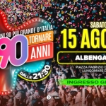 Immagine evento Voglio Tornare Negli Anni 90 r – Albenga (SV) a Albenga (SV) Voglio Tornare Negli Anni 90 r - Albenga (SV) a Albenga (SV) il 15 agosto 2026