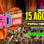Immagine evento Voglio Tornare Negli Anni 90 r – Popoli Terme (PE) a Popoli Terme (PE) Voglio Tornare Negli Anni 90 r - Popoli Terme (PE) a Popoli Terme (PE) il 15 agosto 2026
