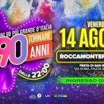 Immagine evento Voglio Tornare Negli Anni 90 r – Roccamontepiano (CH) a Roccamontepiano (CH) Voglio Tornare Negli Anni 90 r - Roccamontepiano (CH) a Roccamontepiano (CH) il 14 agosto 2026