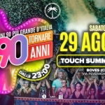 Immagine evento Voglio Tornare Negli Anni 90 r – Touch Summer, Boves (CN) a Boves (CN) Voglio Tornare Negli Anni 90 r - Touch Summer, Boves (CN) a Boves (CN) il 29 agosto 2026