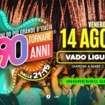 Immagine evento Voglio Tornare Negli Anni 90 r – Vado Ligure (SV) a Vado Ligure (SV) Voglio Tornare Negli Anni 90 r - Vado Ligure (SV) a Vado Ligure (SV) il 14 agosto 2026