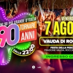 Immagine evento Voglio Tornare Negli Anni 90 r – Vauda di Rocca Canavese (TO) a Fiano (TO) Voglio Tornare Negli Anni 90 r - Vauda di Rocca Canavese (TO) a Fiano (TO) il 7 agosto 2026