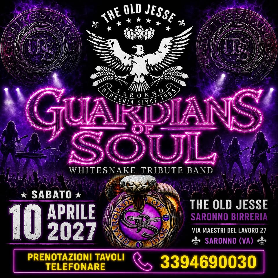 Evento Whitesnake Night Locandina Whitesnake Night - sabato 10 aprile ore 21:30 - 23:30