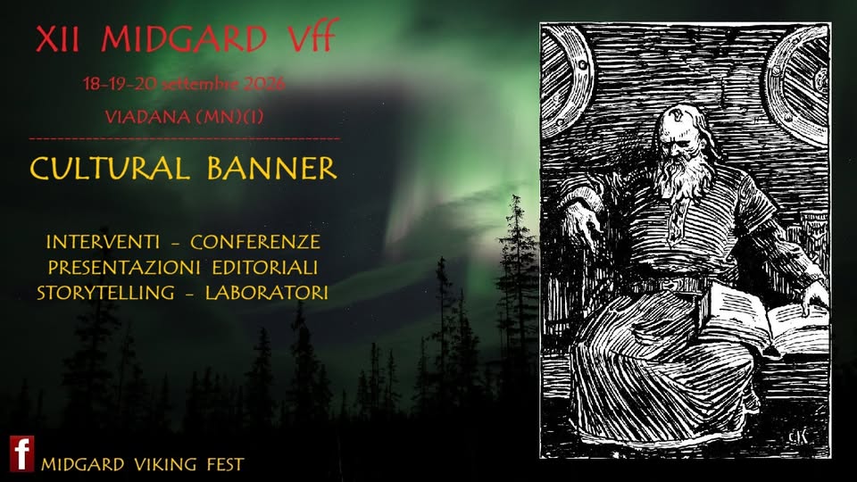 Evento XII MIDGARD Vff – Cultural Banner Locandina XII MIDGARD Vff – Cultural Banner - da venerdì 18 settembre - domenica 20 settembre 2026 ore 18:00 ore 21:00