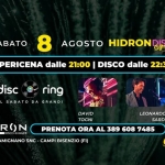 Immagine evento 08/08 Discoring 3 Piste Anni ’80/’90 – Latino – Techno Hidron Disco Summer a Campi Bisenzio (FI) 08/08 Discoring 3 Piste Anni '80/'90 - Latino - Techno Hidron Disco Summer a Campi Bisenzio (FI) il 8 agosto 2026