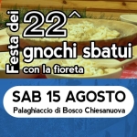 Immagine evento 22a Festa dei Gnochi Sbatui con la fioreta a Bosco Chiesanuova (VR) 22a Festa dei Gnochi Sbatui con la fioreta a Bosco Chiesanuova (VR) il 15 agosto 2026