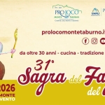 Immagine evento 31° Sagra del Fagiolo del Taburno – Pro Loco Monte Taburno – 3e4 ottobre 2026 – CAMPOLI M.T. (BN) APS a Campoli del Monte Taburno (BN) 31° Sagra del Fagiolo del Taburno - Pro Loco Monte Taburno - 3e4 ottobre 2026 - CAMPOLI M.T. (BN) APS a Campoli del Monte Taburno (BN) il 3 ottobre - 4 ottobre 2026