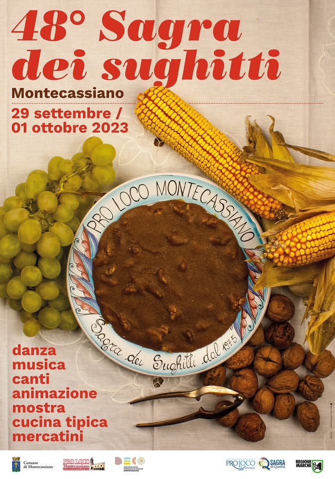 Evento 48° Sagra dei Sughitti Locandina 48° Sagra dei Sughitti - da venerdì 29 settembre - domenica 1 ottobre 2023 ore 19:00 ore 23:00