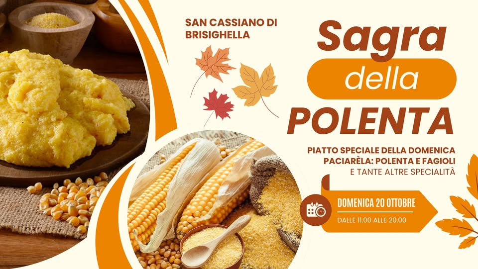 Evento 51° Sagra della Polenta Locandina 51° Sagra della Polenta - domenica 20 ottobre ore 12:00 - 20:00